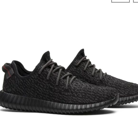 1000% Auth 2015 Yeezy Boost 350 ‘Pirate Black’ 2015 Size 8.5 - Picture 1 of 9